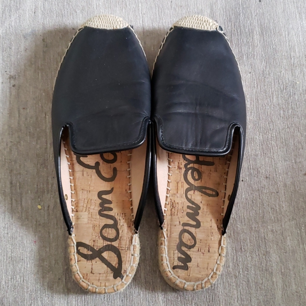 Sam Edelman Kerry Black Espadrilles Mule Slide